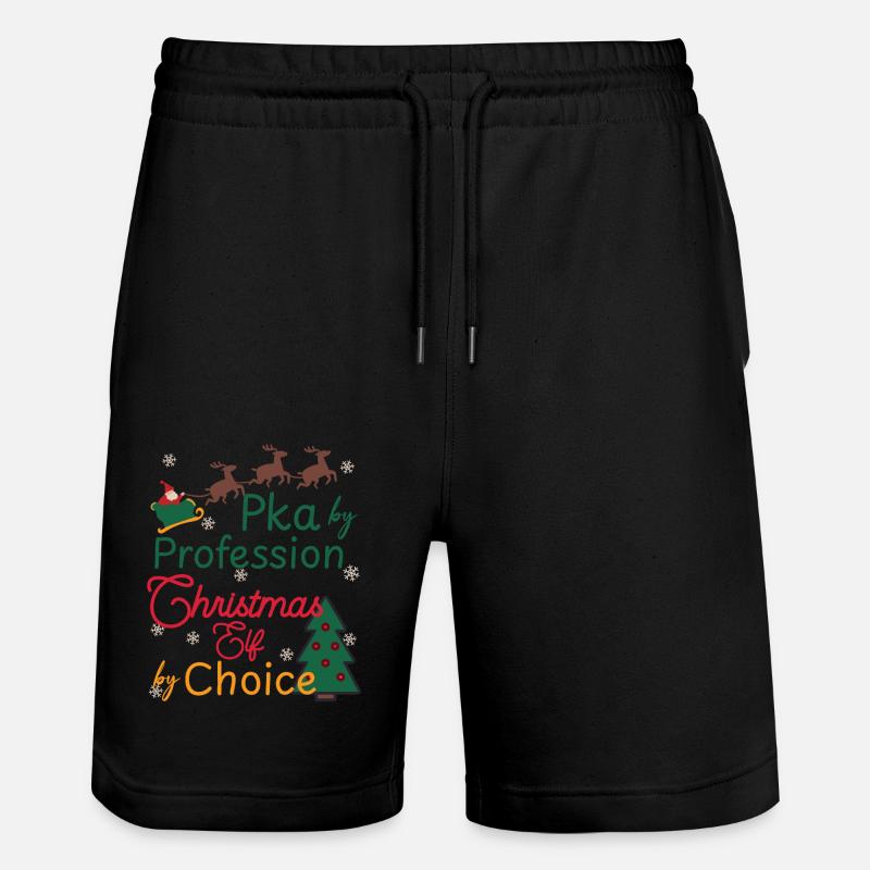 PKA Noël Noël Elfe - Short de jogging bio TRAINER Stanley/Stella unisexe - noir