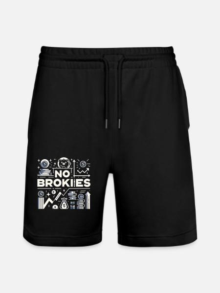 No Brokies 8 - Stanley/Stella Unisex Bio Joggingshorts Trainer - Schwarz