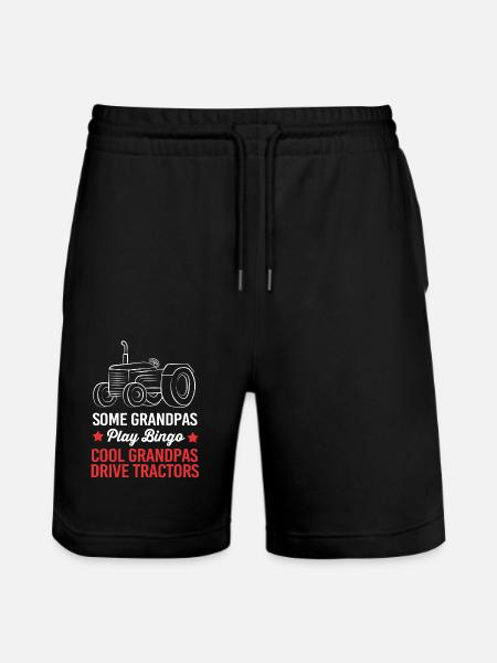Farmer Farmer Farmer's Wife Farm - Stanley/Stella Trainer Unisex Organic Jogging Shorts - black