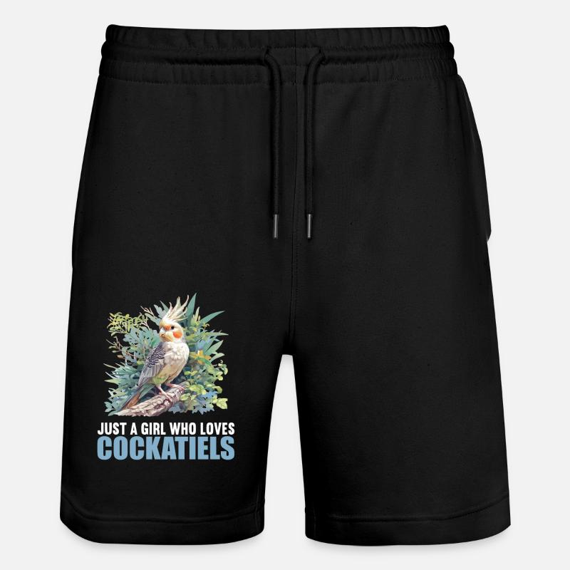Cockatiel Nymphensittiche Nymphensittich - Short de jogging bio TRAINER Stanley/Stella unisexe - noir