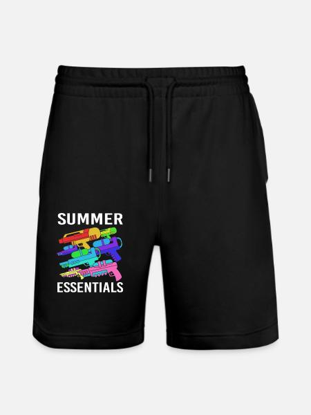 Water pistol - Stanley/Stella Trainer Unisex Organic Jogging Shorts - black
