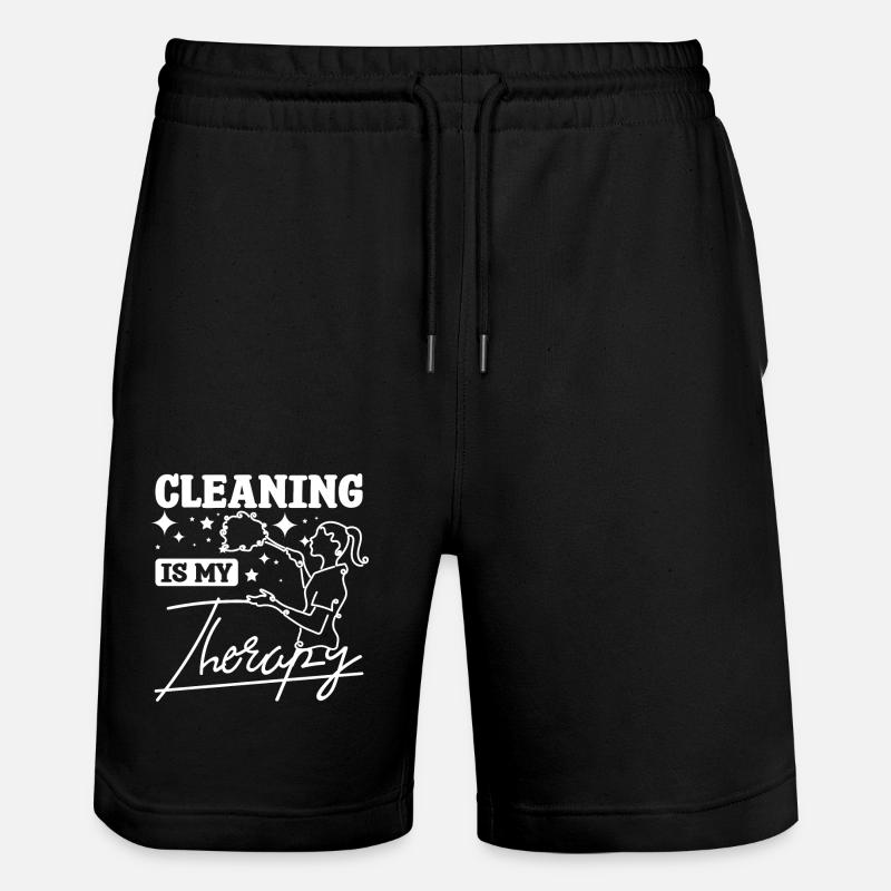 Le ménage est ma thérapie - Short de jogging bio TRAINER Stanley/Stella unisexe - noir