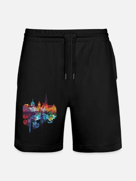 Wroclaw - Stanley/Stella Trainer Unisex Organic Jogging Shorts - black