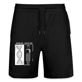 Automobiliste - Short de jogging bio TRAINER Stanley/Stella unisexe - noir - Devant - Nik (191cm) & Marisol (170cm)