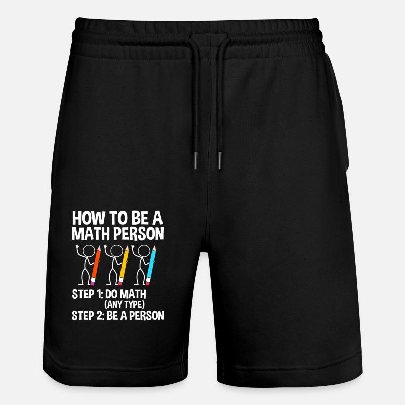 Mathématiques - Short de jogging bio TRAINER Stanley/Stella unisexe - noir