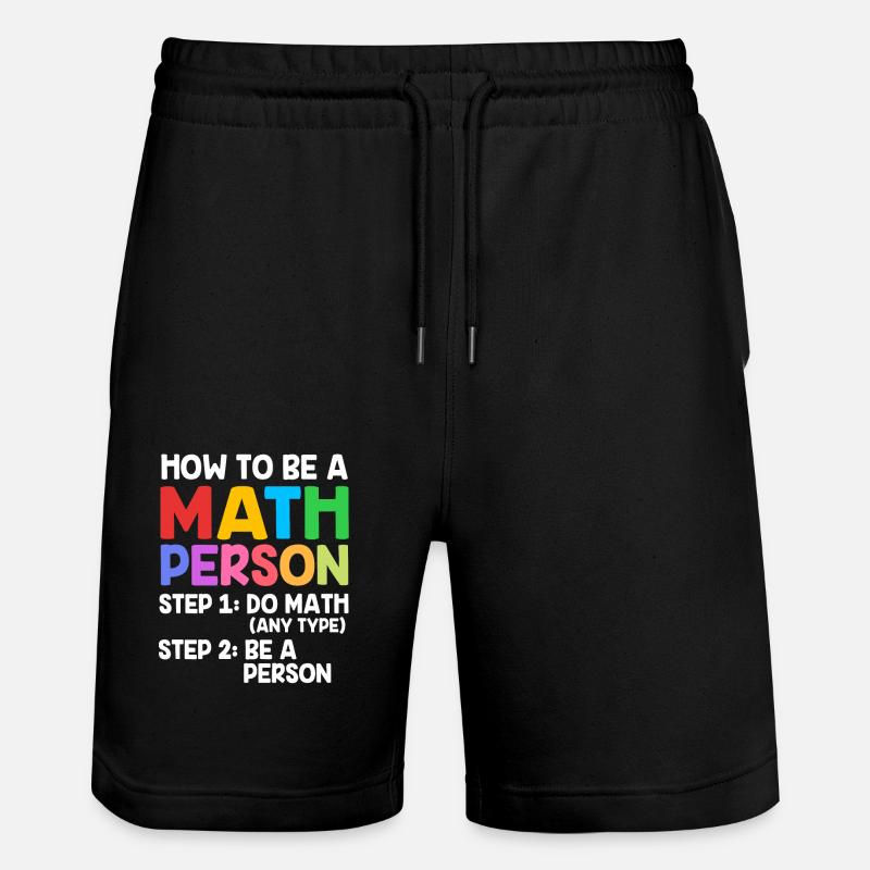 Mathématiques - Short de jogging bio TRAINER Stanley/Stella unisexe - noir