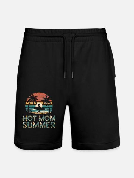 Hot Mom Summer - Surf - Stanley/Stella Trainer Unisex Organic Jogging Shorts - black