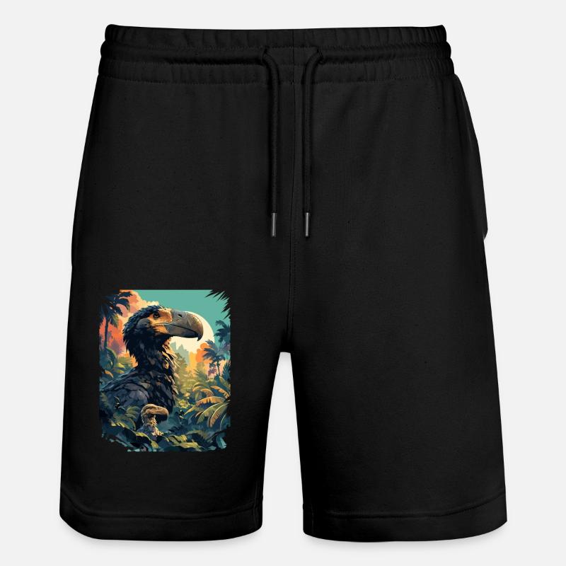 Dodos Dodo - Stanley/Stella Unisex Bio Joggingshorts Trainer  - Schwarz