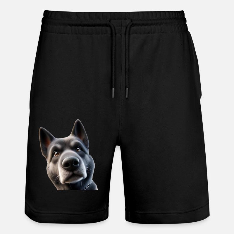 Tête de chien 2 - Short de jogging bio TRAINER Stanley/Stella unisexe - noir