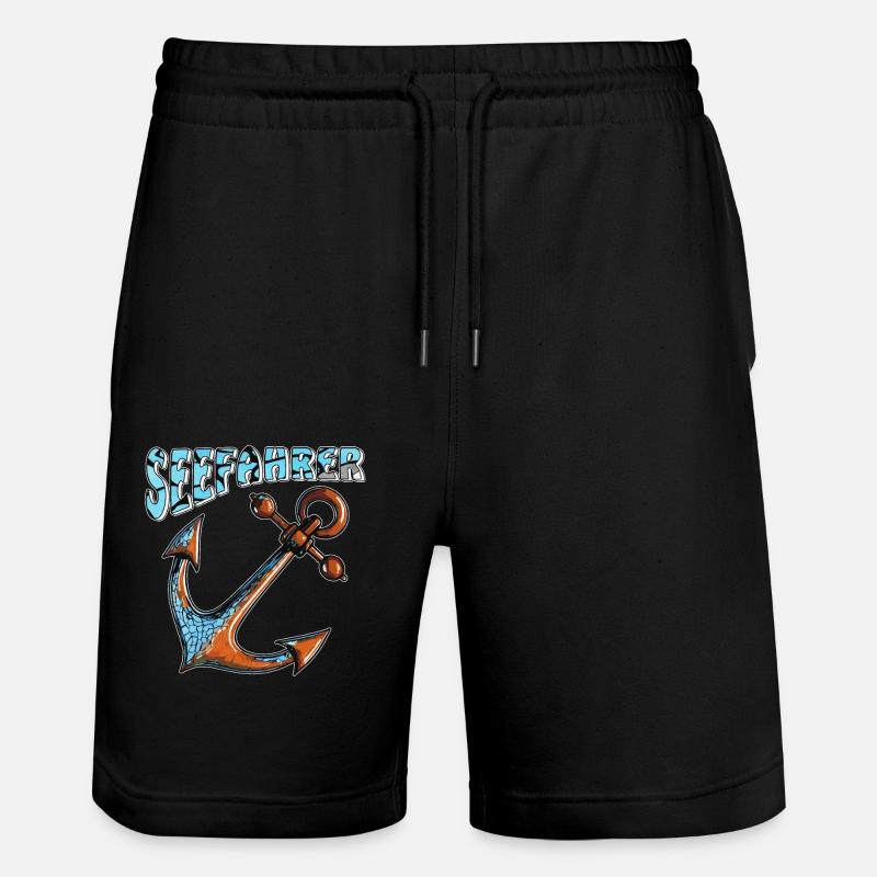 SCHIFFANKER SEEFAHRER - Stanley/Stella Unisex Bio Joggingshorts Trainer  - Schwarz