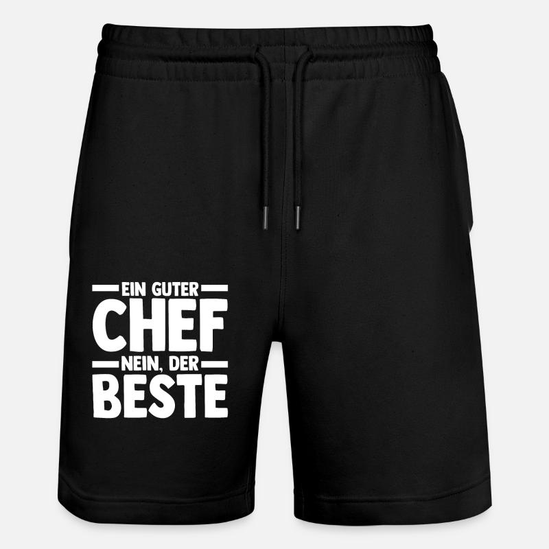 Teamleiter Chef Abschied - Stanley/Stella Unisex Bio Joggingshorts Trainer  - Schwarz