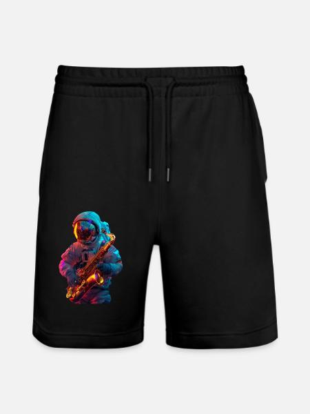 Saxophone astronaute - Short de jogging bio TRAINER Stanley/Stella unisexe - noir