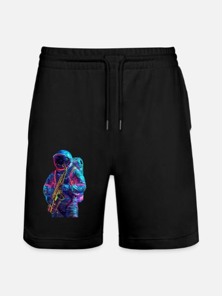 Saxophone astronaute - Short de jogging bio TRAINER Stanley/Stella unisexe - noir