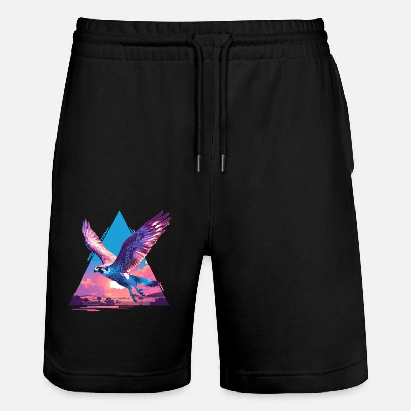 Faucon Faucon - Short de jogging bio TRAINER Stanley/Stella unisexe - noir