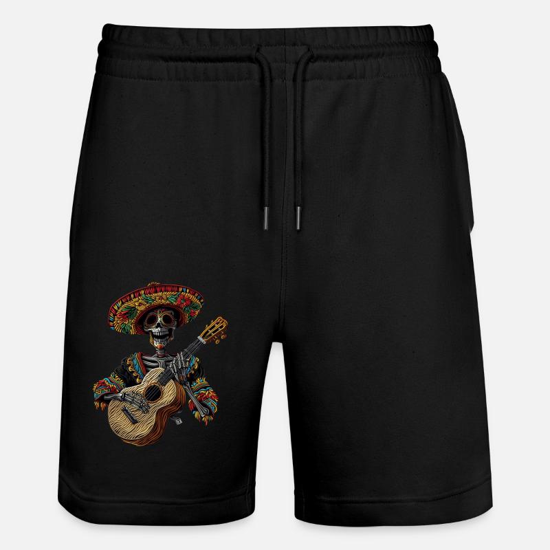 Ukulélé Mexicain Squelette - Short de jogging bio TRAINER Stanley/Stella unisexe - noir