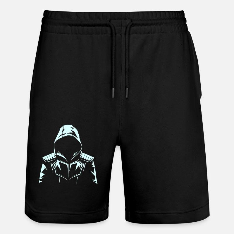 VISUALISIERUNG - Stanley/Stella Unisex Bio Joggingshorts Trainer  - Schwarz