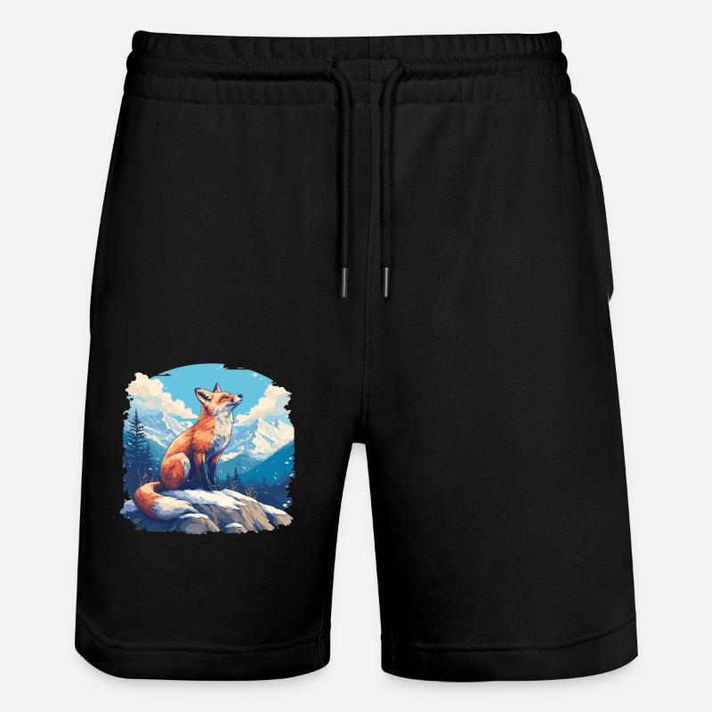 Renards Renard - Short de jogging bio TRAINER Stanley/Stella unisexe - noir