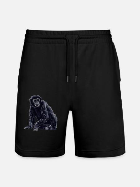 Gibbons Gibbon - Stanley/Stella Trainer Unisex Organic Jogging Shorts - black