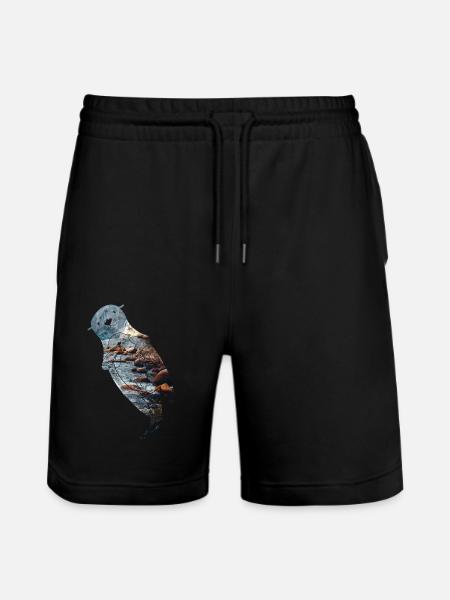 Otter River - Stanley/Stella Trainer Unisex Organic Jogging Shorts - black