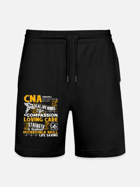 CNA Proud CNA - Stanley/Stella Trainer Unisex Organic Jogging Shorts - black