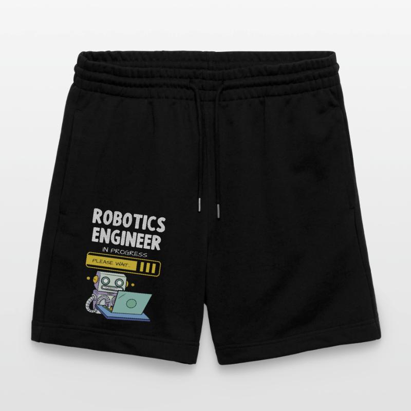 Robotics Engineer In Progress Please Wait Stanley/Stella Trainer Unisex Organic Jogging Shorts