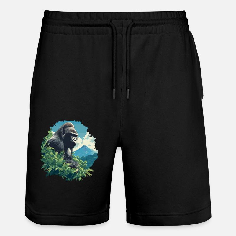 Gorillas Gorilla - Stanley/Stella Unisex Bio Joggingshorts Trainer  - Schwarz