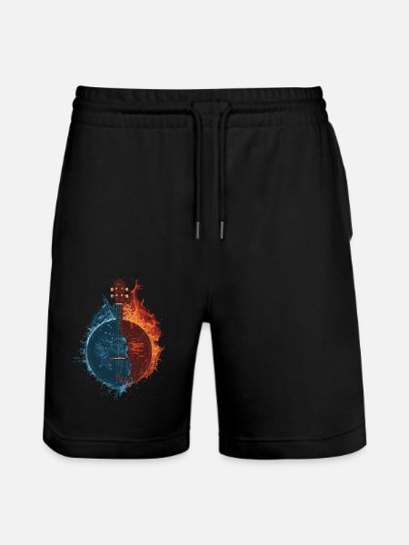 Banjo - Stanley/Stella Unisex Bio Joggingshorts Trainer - Schwarz