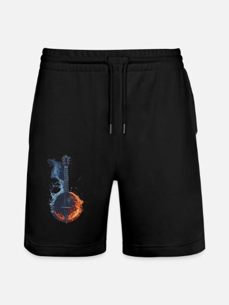 Banjo - Stanley/Stella Unisex Bio Joggingshorts Trainer  - Schwarz
