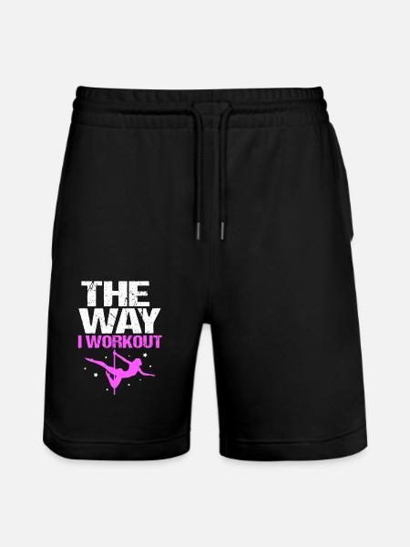 Pole Dance - Stanley/Stella Trainer Unisex Organic Jogging Shorts - black