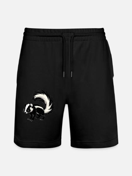 Skunks Skunk - Stanley/Stella Trainer Unisex Organic Jogging Shorts - black
