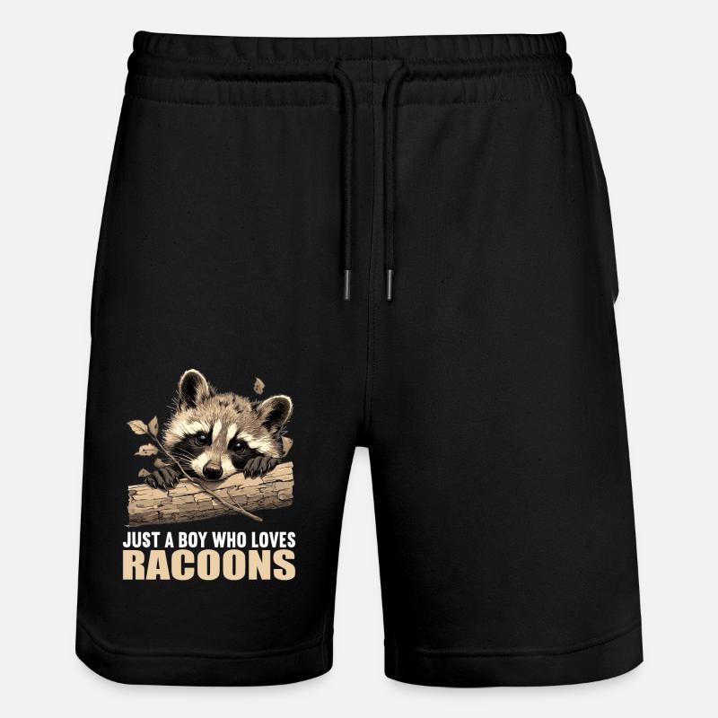 Ratons laveurs Raton laveur - Short de jogging bio TRAINER Stanley/Stella unisexe - noir