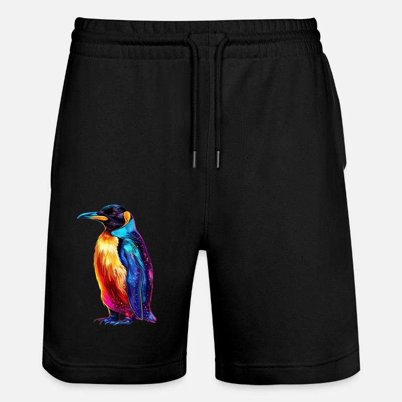 Pinguin - Stanley/Stella Unisex Bio Joggingshorts Trainer  - Schwarz