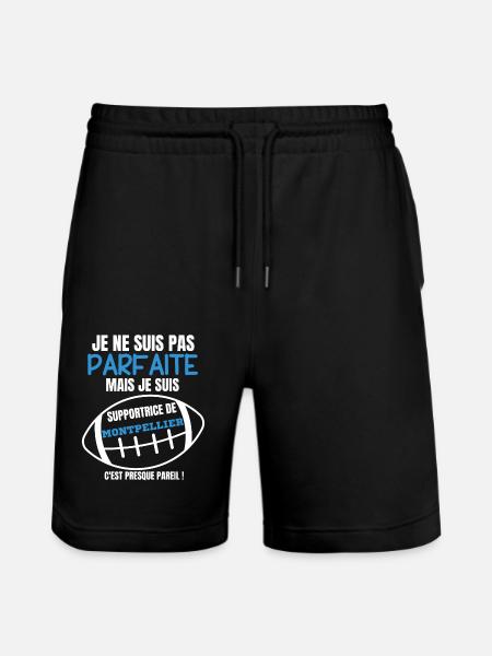 Supportrice Parfaite Montpellier Rugby - Short de jogging bio TRAINER Stanley/Stella unisexe - noir
