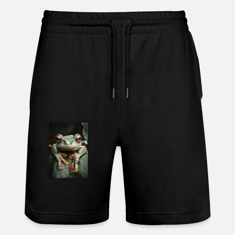Grenouilles Grenouilles - Short de jogging bio TRAINER Stanley/Stella unisexe - noir