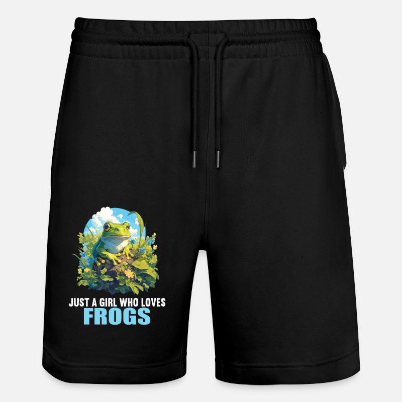 Grenouilles Grenouilles - Short de jogging bio TRAINER Stanley/Stella unisexe - noir