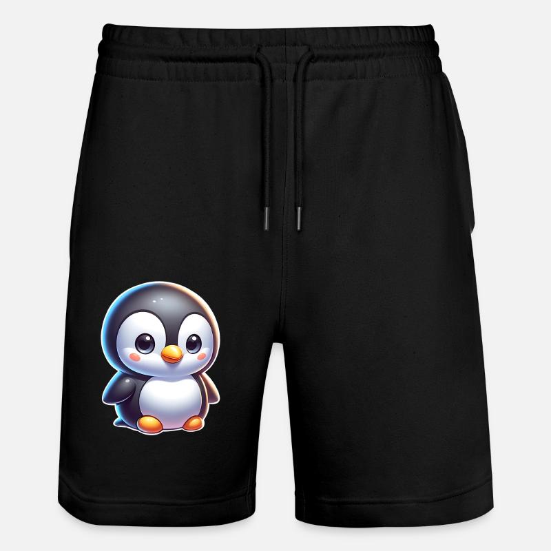 Penguin - Stanley/Stella Trainer Unisex Organic Jogging Shorts - black