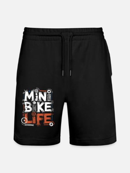 Riding fun with minibikes - Stanley/Stella Trainer Unisex Organic Jogging Shorts - black
