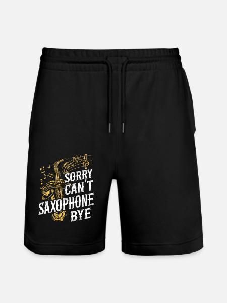 Saxophones: Sorry. Cant. Saxophones - Stanley/Stella Trainer Unisex Organic Jogging Shorts - black