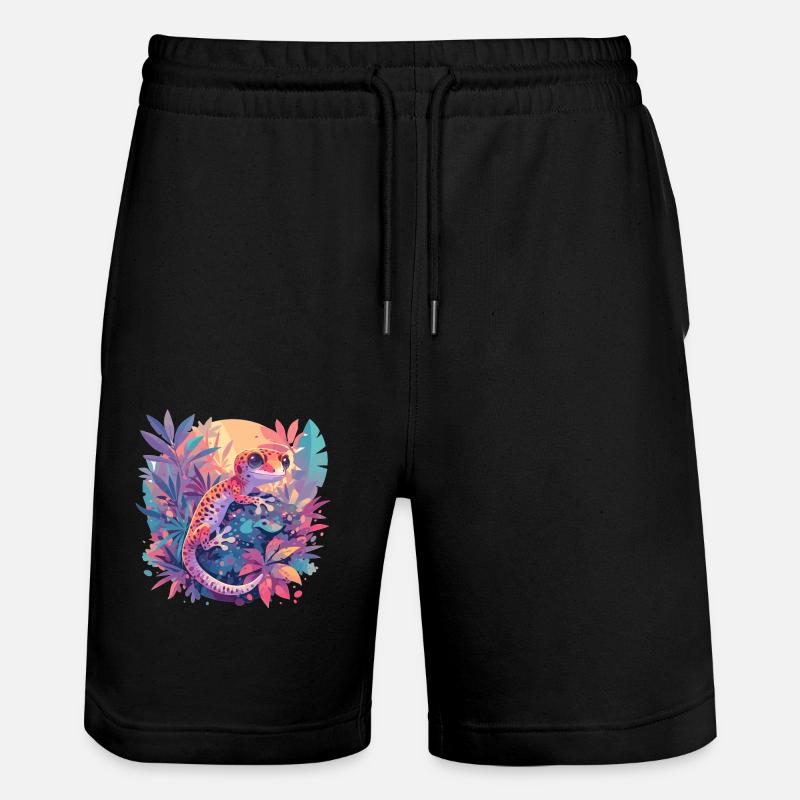 Geckos Geckos - Short de jogging bio TRAINER Stanley/Stella unisexe - noir