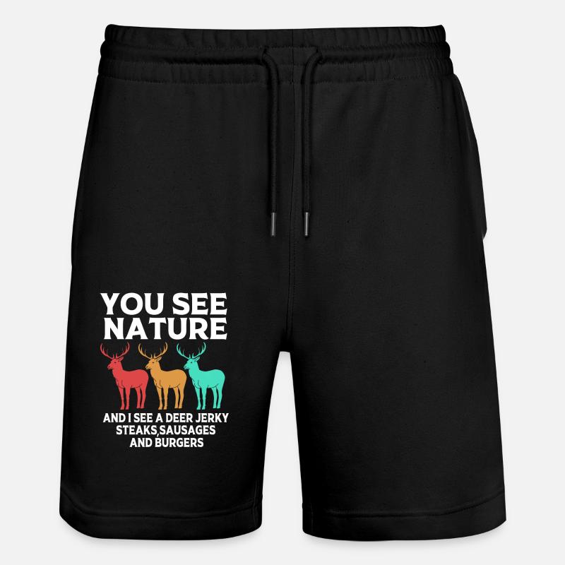 Chasse au chasseur - Short de jogging bio TRAINER Stanley/Stella unisexe - noir