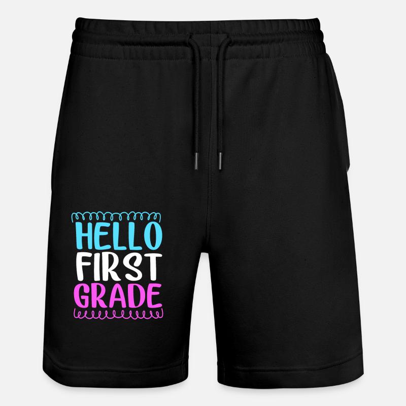 Erstklässler - Stanley/Stella Unisex Bio Joggingshorts Trainer  - Schwarz
