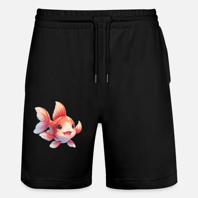 poisson rouge - Short de jogging bio TRAINER Stanley/Stella unisexe - noir