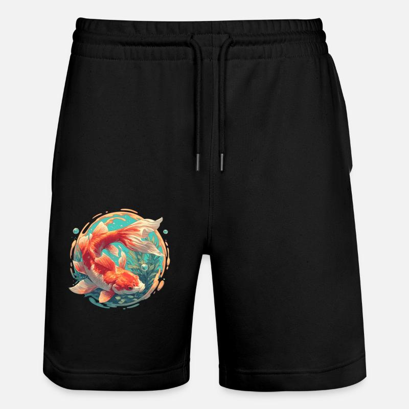 poisson rouge - Short de jogging bio TRAINER Stanley/Stella unisexe - noir