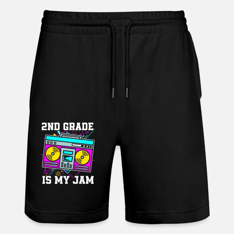 2. Klasse - Stanley/Stella Unisex Bio Joggingshorts Trainer - Schwarz