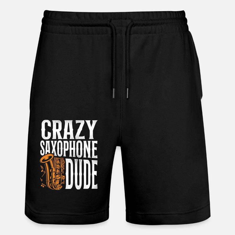 Saxophone Crazy Saxophone Dude - Short de jogging bio TRAINER Stanley/Stella unisexe - noir
