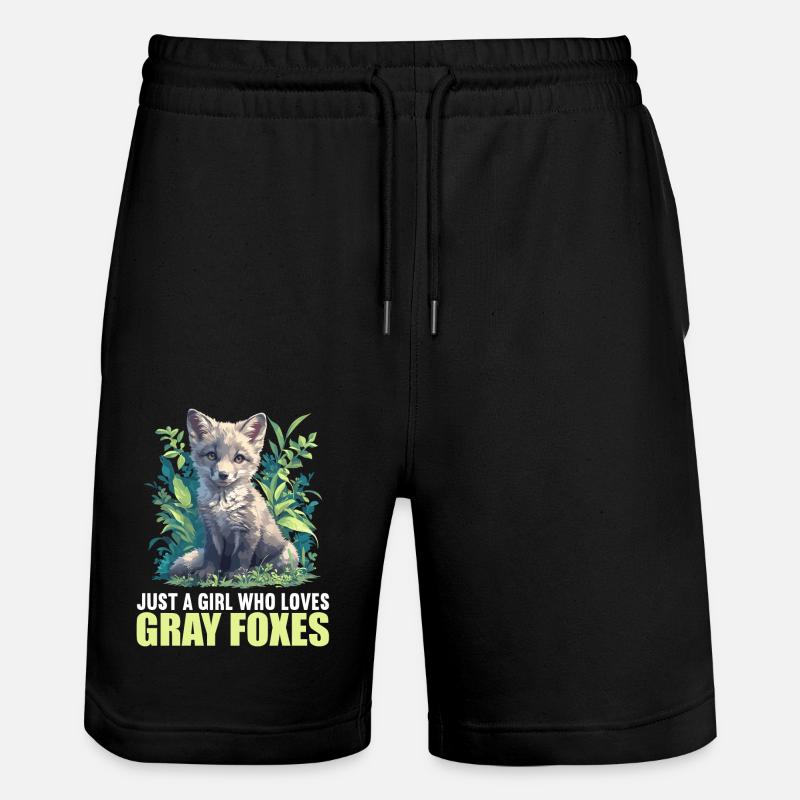 Graufüchse Graufuchs - Stanley/Stella Unisex Bio Joggingshorts Trainer  - Schwarz