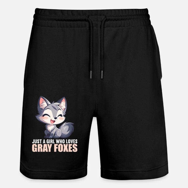 Graufüchse Graufuchs - Stanley/Stella Unisex Bio Joggingshorts Trainer  - Schwarz