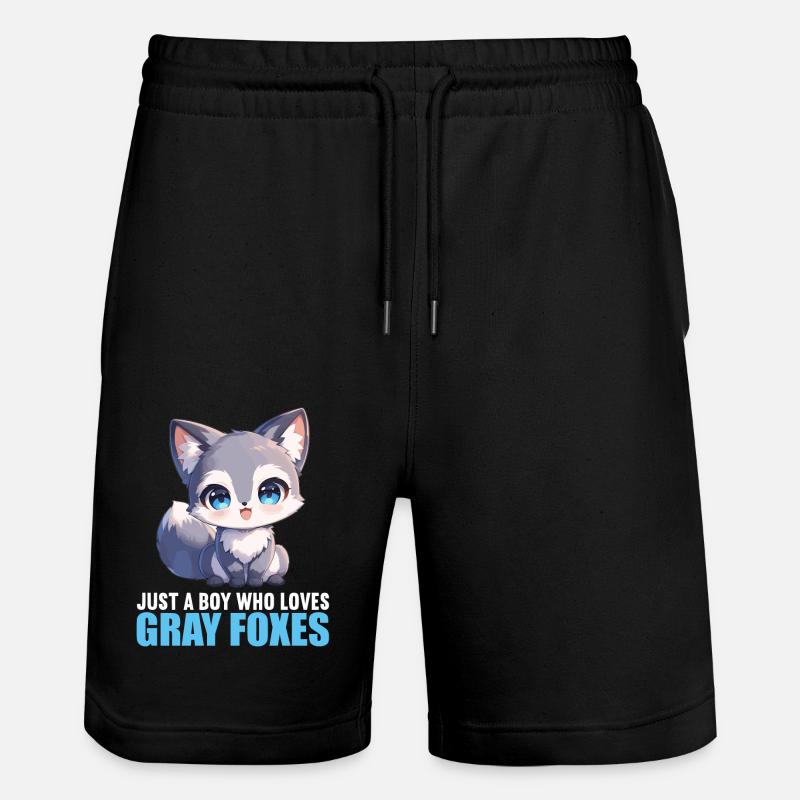 Graufüchse Graufuchs - Stanley/Stella Unisex Bio Joggingshorts Trainer  - Schwarz