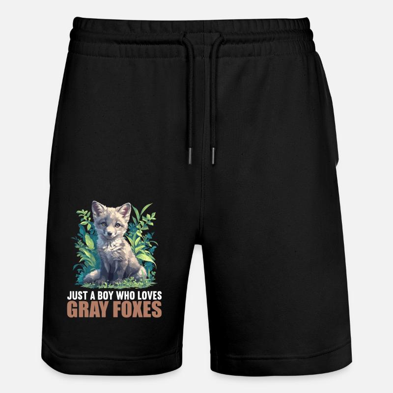 Renards gris Renard gris - Short de jogging bio TRAINER Stanley/Stella unisexe - noir