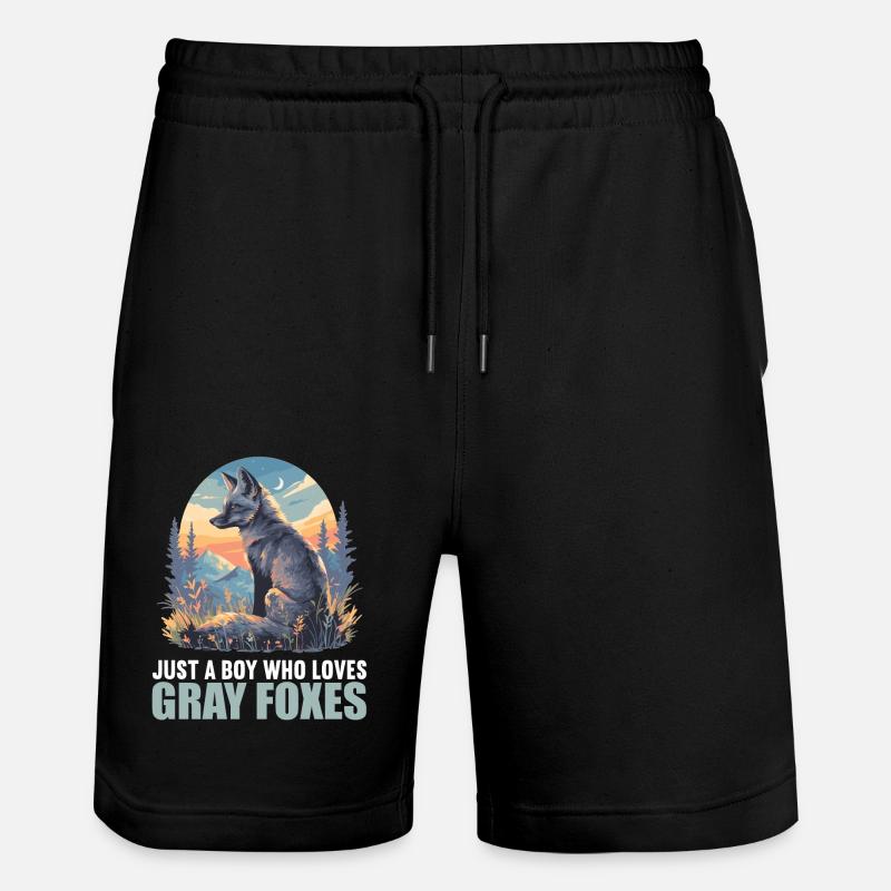 Graufüchse Graufuchs - Stanley/Stella Unisex Bio Joggingshorts Trainer  - Schwarz